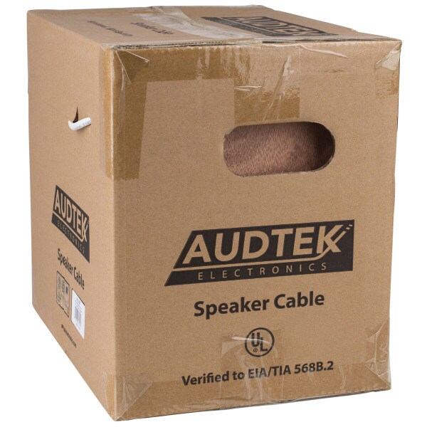 Main product image for Audtek 500 ft. In-Wall Speaker Wire OFC Pure Copper 12/2 CL201-205